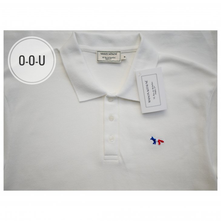 MAISON KITSUNE TRICOLOR FOX PATCH CLASSIC POLO