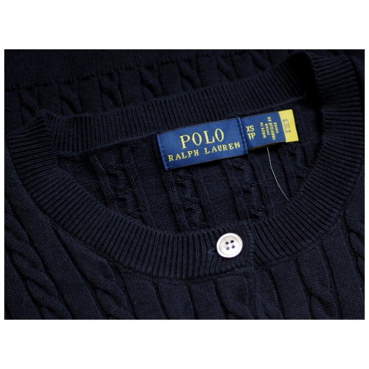 POLO RALPH LAUREN MINI CABLE COTTON CARDIGAN