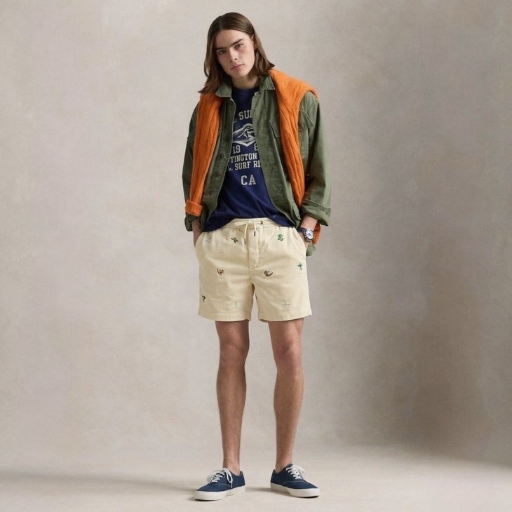 POLO RALPH LAUREN 15 CM POLO PREPSTER CORDUROY SHORT