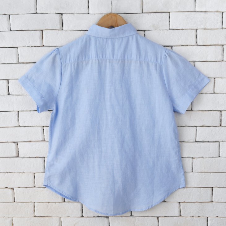 POLO RALPH LAUREN WOMEN LINEN SHORT SLEEVE SHIRT