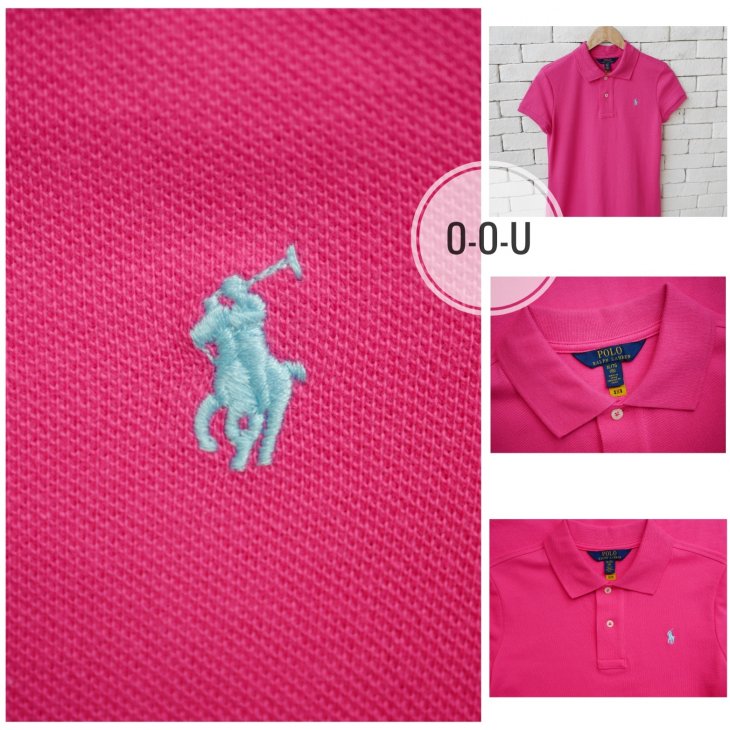 POLO RALPH LAUREN GIRLS COTTON MESH POLO DRESS