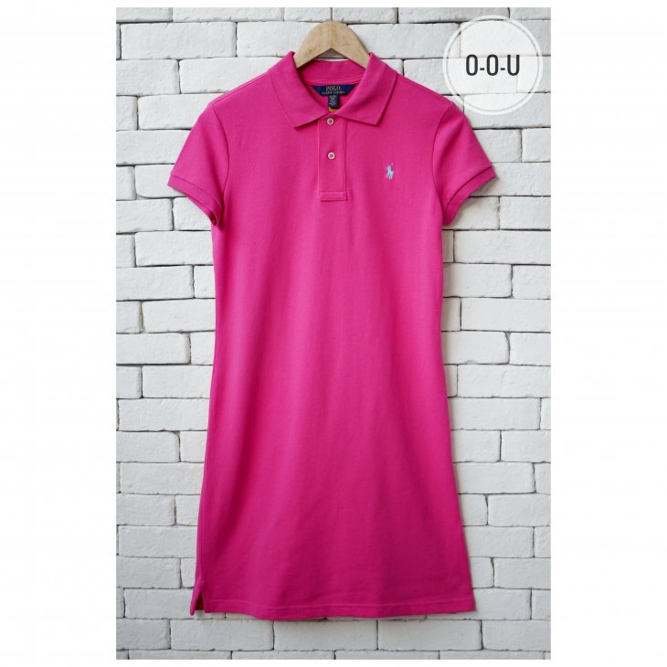 POLO RALPH LAUREN GIRLS COTTON MESH POLO DRESS