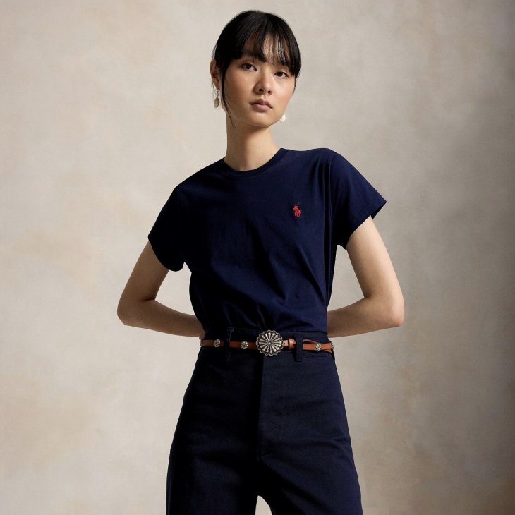 POLO RALPH LAUREN WOMEN COTTON JERSEY TEE