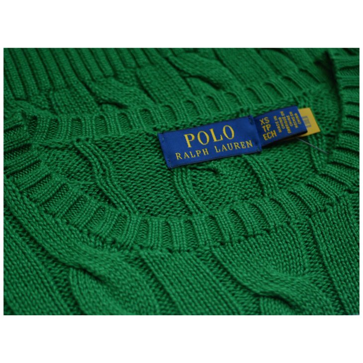 POLO RALPH LAUREN CABLE KNIT COTTON SWEATER
