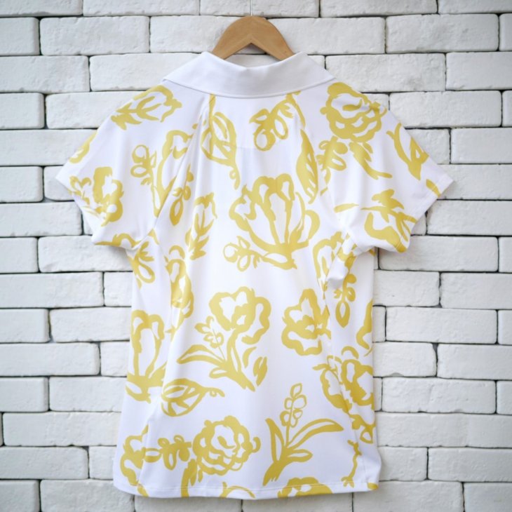 POLO RALPH LAUREN RLX TAILORED FIT FLORAL JERSEY POLO SHIRT