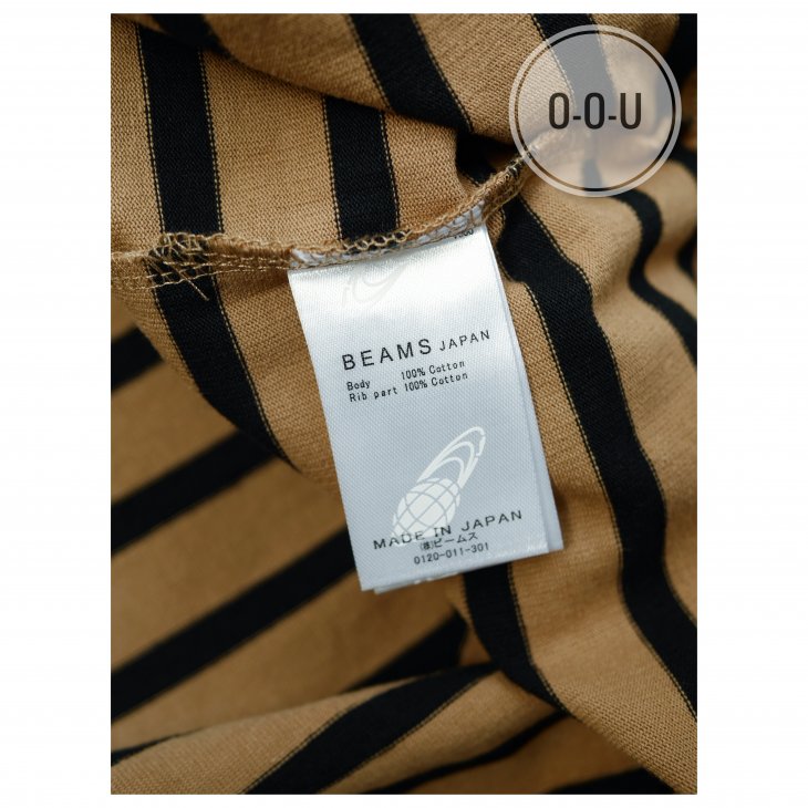BEAMS JAPAN STRIPED LONG SLEEVE TEE