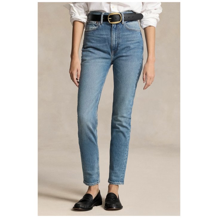 POLO RALPH LAUREN WOMEN TOMPKINS MID RISE SKINNY