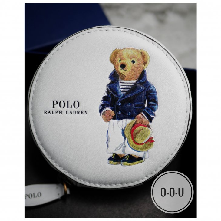POLO RALPH LAUREN POLO BEAR LEATHER COIN POUCH