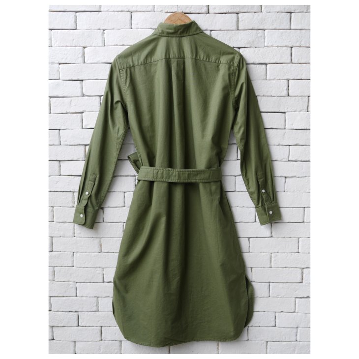 POLO RALPH LAUREN BELTED COTTON OXFORD SHIRTDRESS