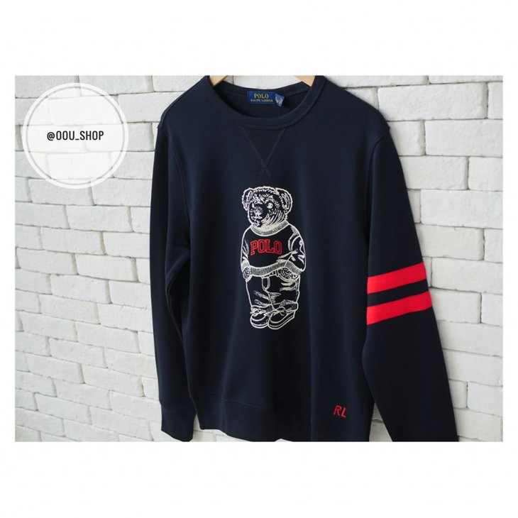 POLO RALPH LAUREN POLO BEAR COTTON SWEATSHIRT