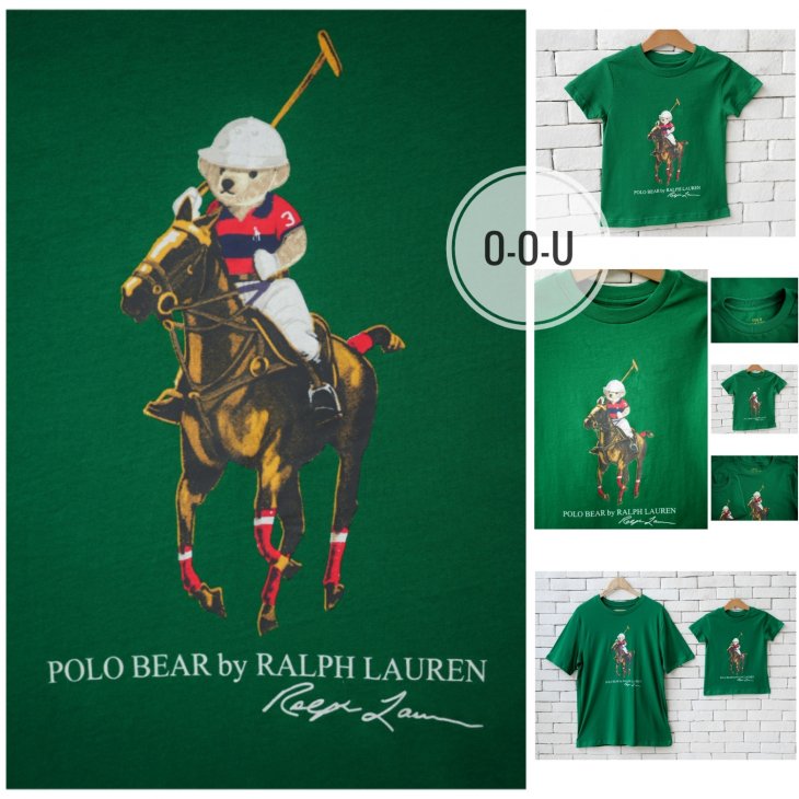 POLO RALPH LAUREN KIDS POLO BEAR & BIG PONY COTTON T-SHIRT