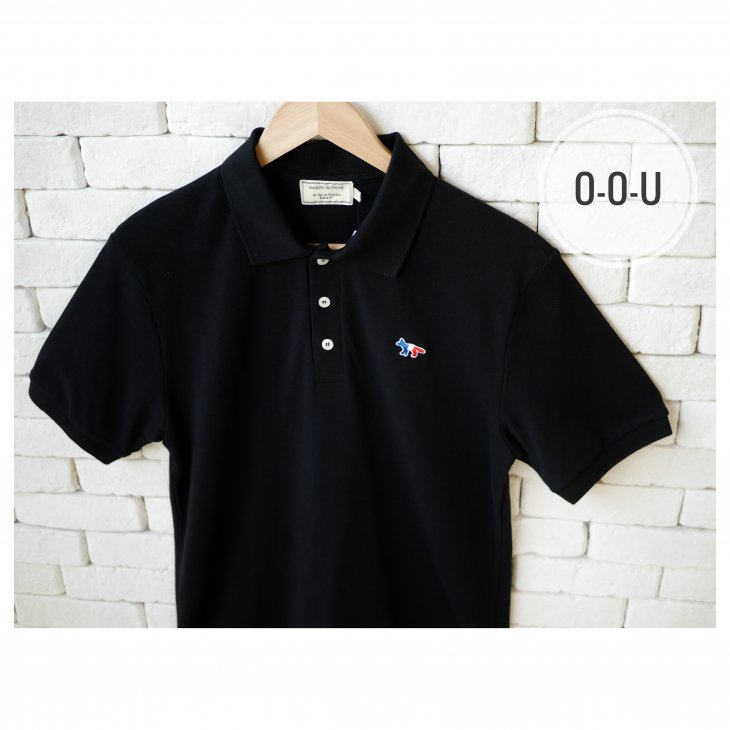MAISON KITSUNE TRICOLOR FOX PATCH CLASSIC POLO