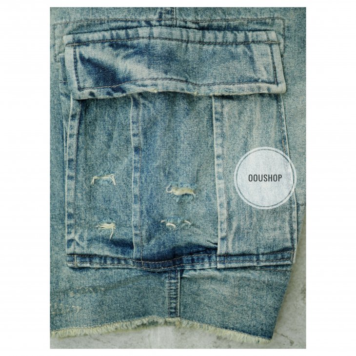BEN STEVEN USA HEAVY INDUSTRY DENIM SHORTS