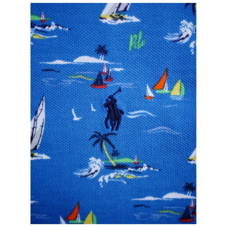 POLO RALPH LAUREN SAILBOAT COTTON MESH POLO SHIRT