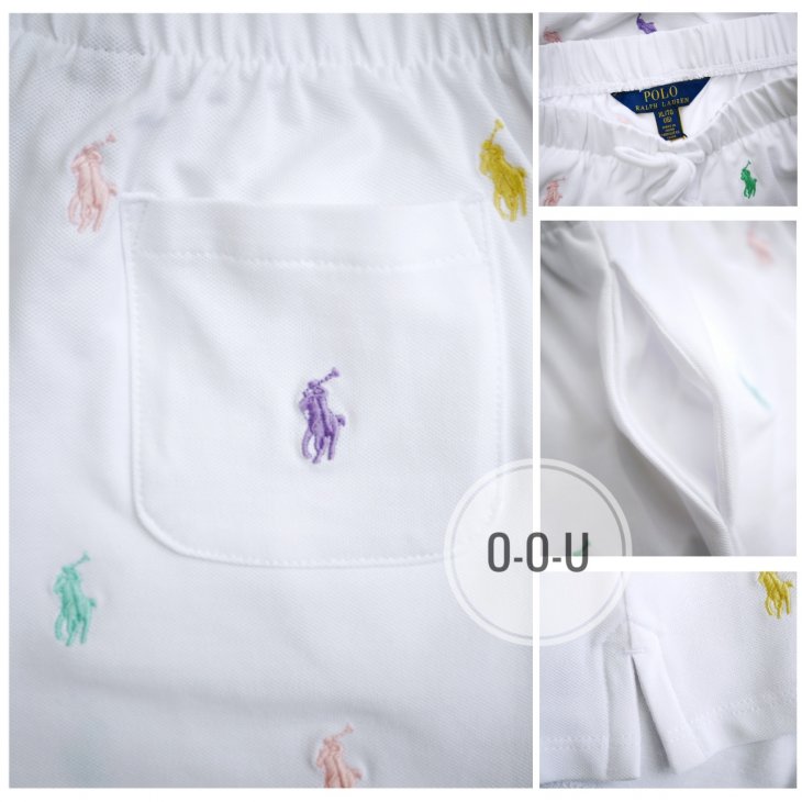 POLO RALPH LAUREN GIRLS POLO PONY STRETCH MESH SHORT