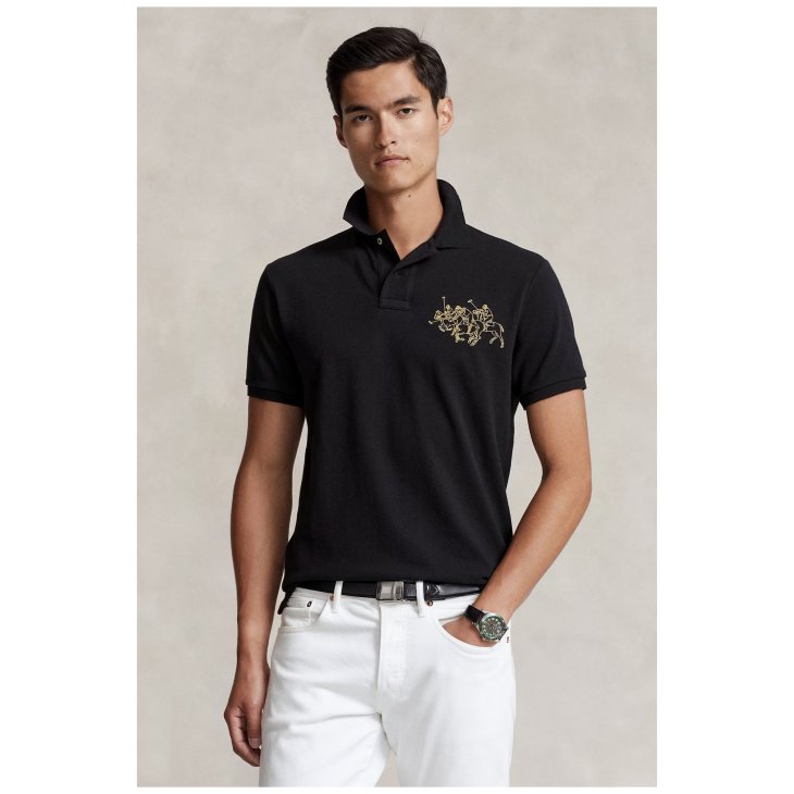 POLO RALPH LAUREN LUNAR NEW YEAR TRIPLE PONY POLO SHIRT