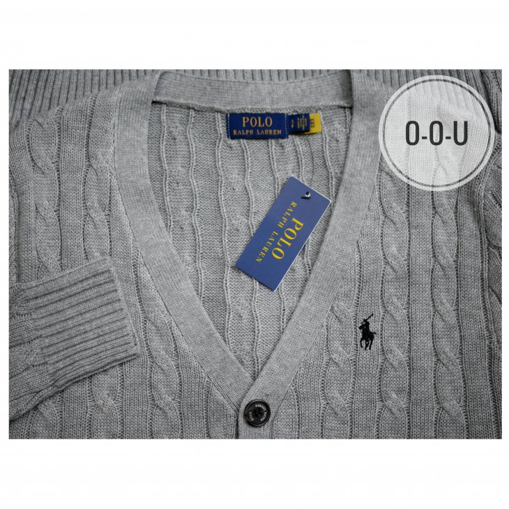 POLO RALPH LAUREN CABLE-KNIT COTTON CARDIGAN