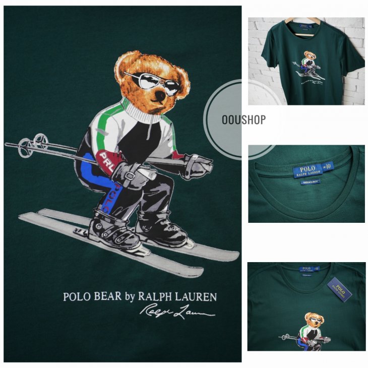POLO RALPH LAUREN CUSTOM SLIM FIT SKI BEAR T-SHIRT