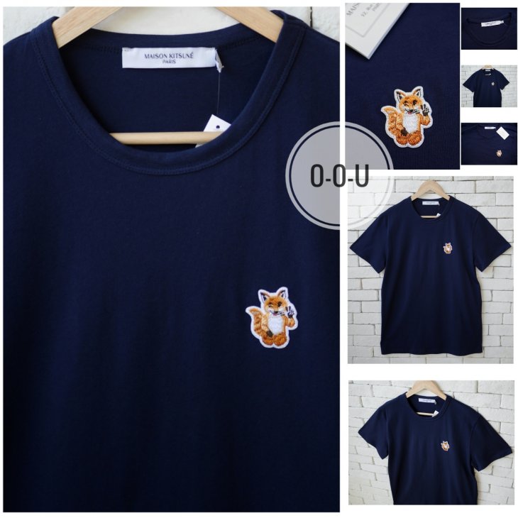 MAISON KITSUNÉ ALL RIGHT FOX PATCH CLASSIC TEE-SHIRT
