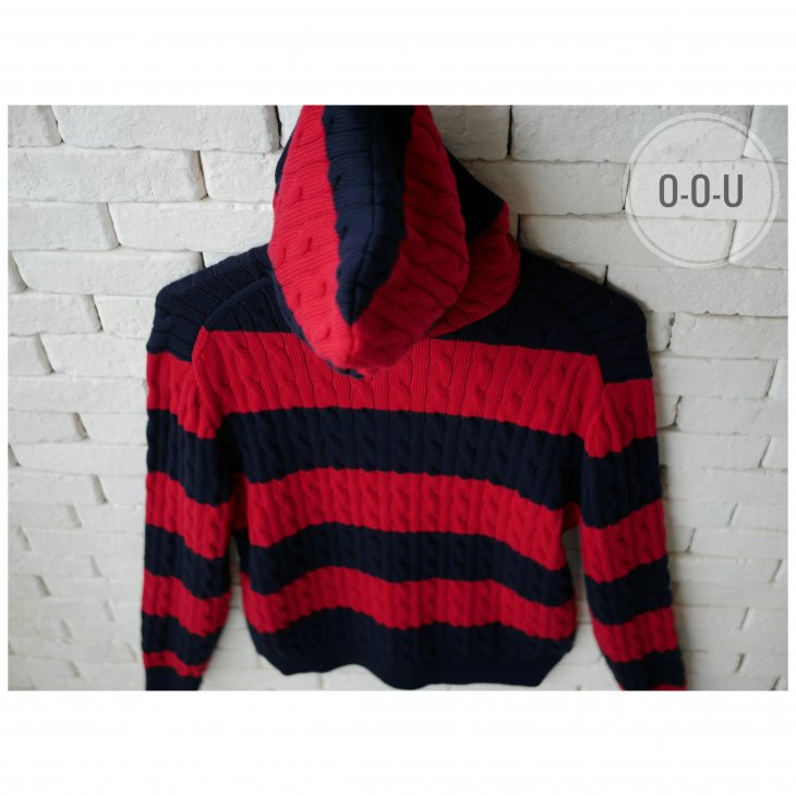 POLO RALPH LAUREN GIRLS CABLE-KNIT HOODIE