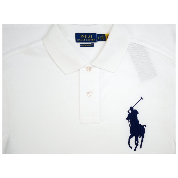 POLO RALPH LAUREN CUSTOM SLIM FIT BIG PONY MESH POLO SHIRT