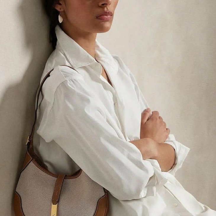 POLO RALPH LAUREN POLO ID CANVAS SMALL SHOULDER BAG