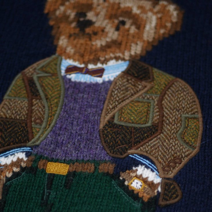 POLO RALPH LAUREN POLO BEAR WOOL CASHMERE SWEATER