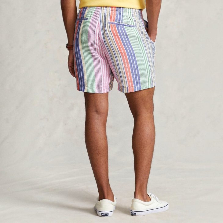 POLO RALPH LAUREN 6 INCH POLO PREPSTER LINEN SHORT