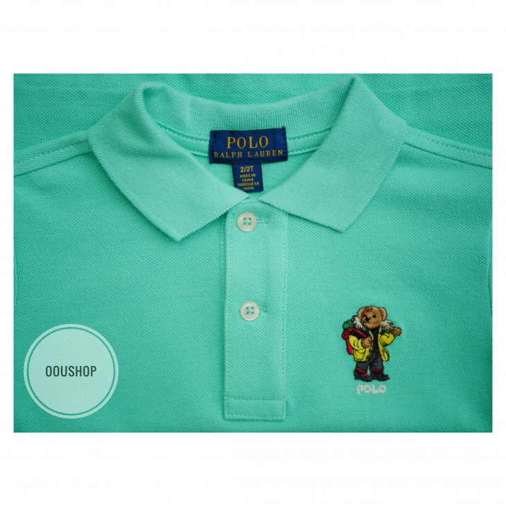 POLO RALPH LAUREN POLO BEAR KIDS COTTON MESH POLO
