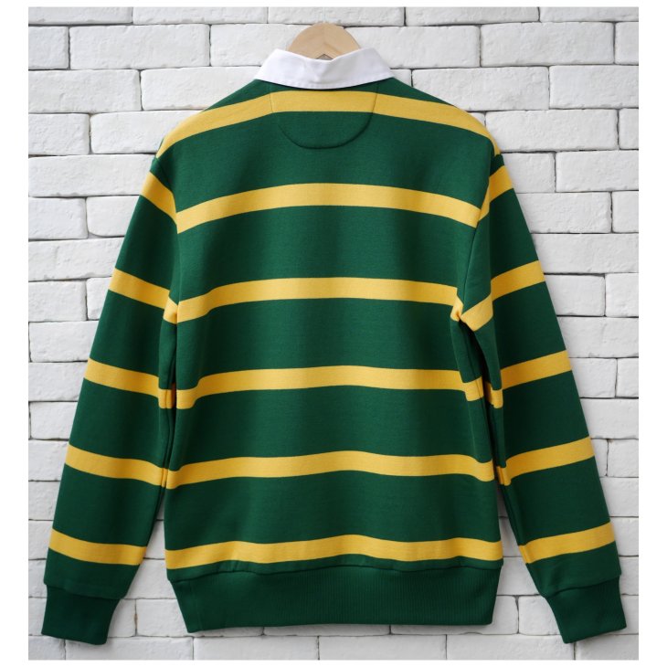POLO RALPH LAUREN THE RL FLEECE STRIPED RUGBY SWEATSHIRT