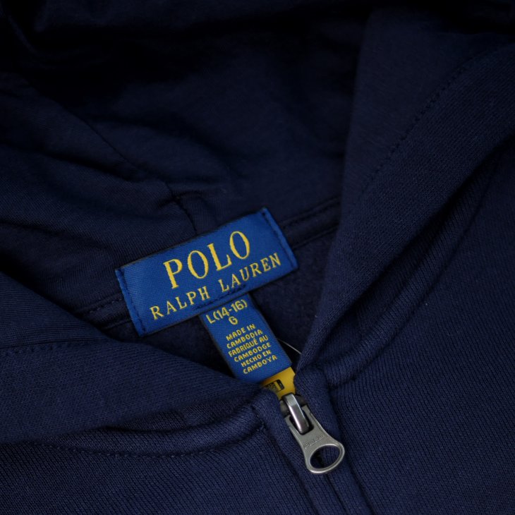 POLO RALPH LAUREN BOYS FLEECE FULL-ZIP HOODIE