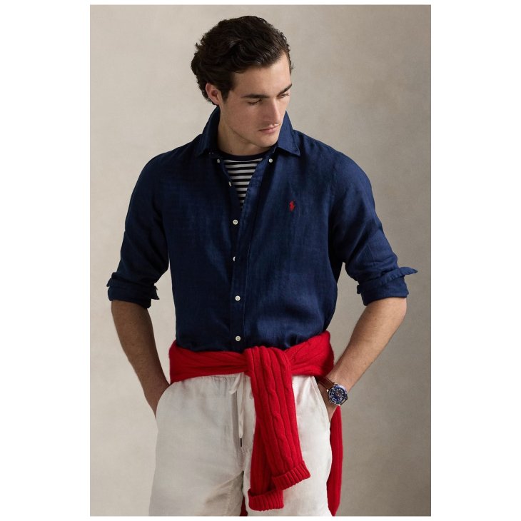 POLO RALPH LAUREN SLIM FIT LINEN SHIRT