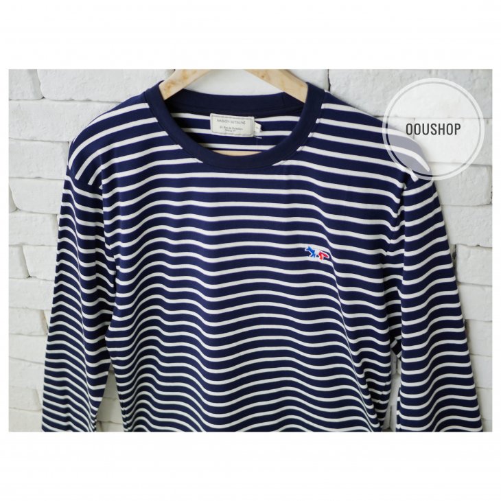 MAISON KITSUNE TRICOLOR FOX PATCH CLASSIC MARIN TEE-SHIRT