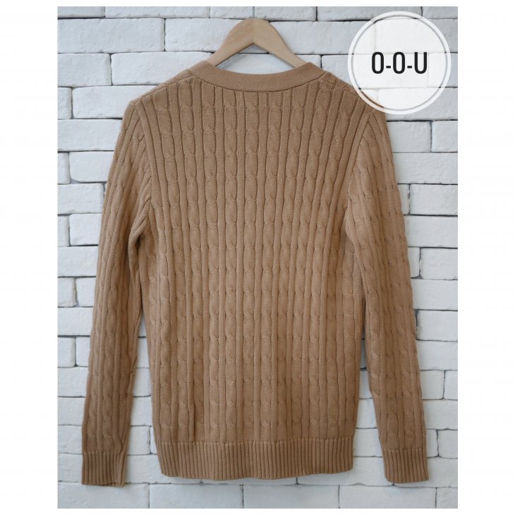POLO RALPH LAUREN BOYS CABLE-KNIT COTTON CARDIGAN