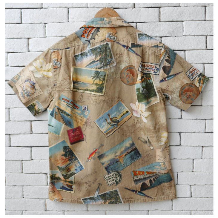 POLO RALPH LAUREN CLASSIC FIT POSTCARD PRINT CHINO SHIRT