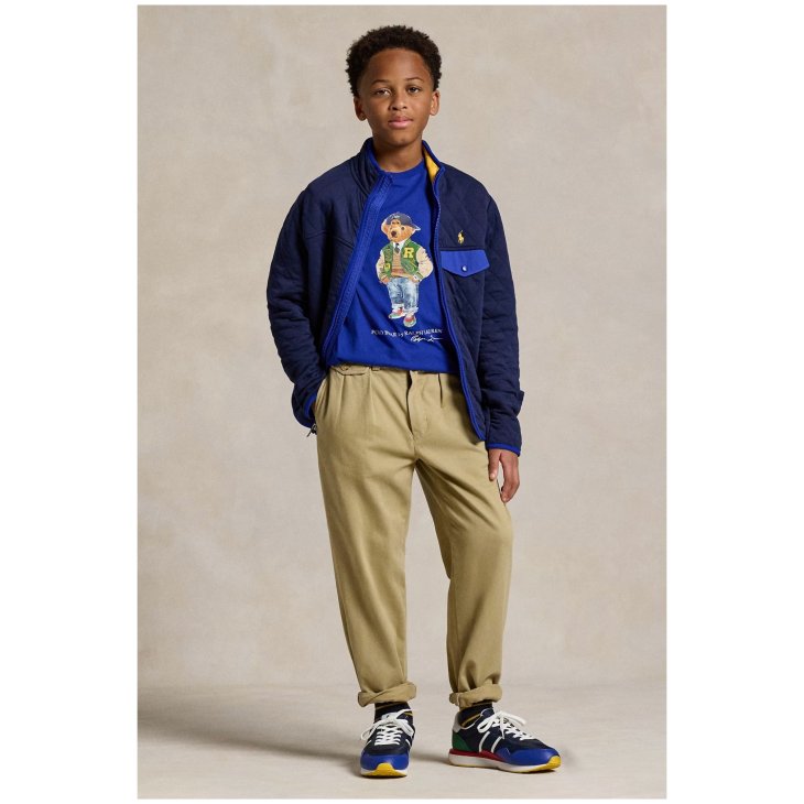 POLO RALPH LAUREN BOYS POLO BEAR COTTON JERSEY T-SHIRT
