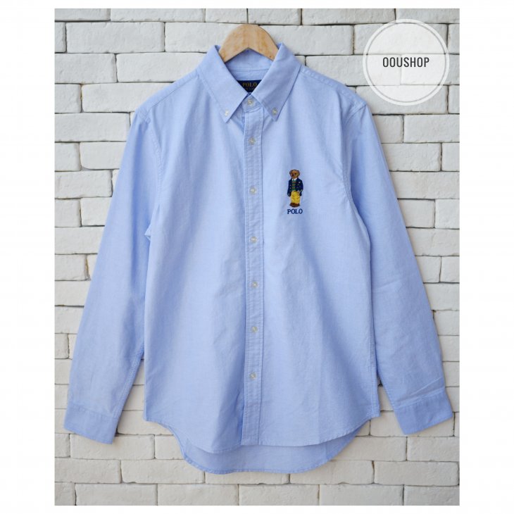 POLO RALPH LAUREN SLIM FIT POLO BEAR OXFORD SHIRT
