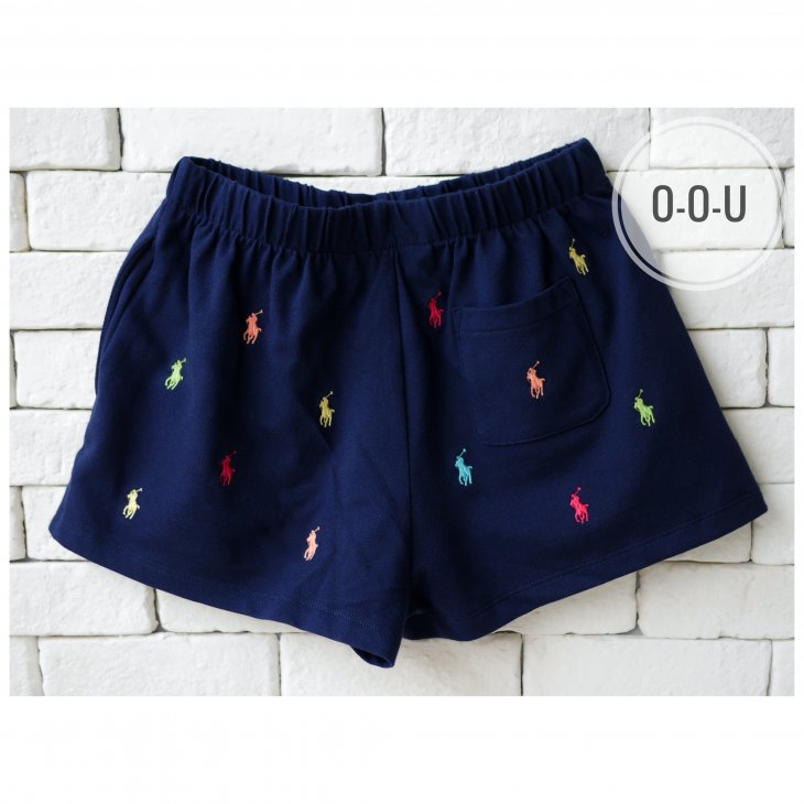 POLO RALPH LAUREN GIRLS POLO PONY STRETCH MESH SHORT