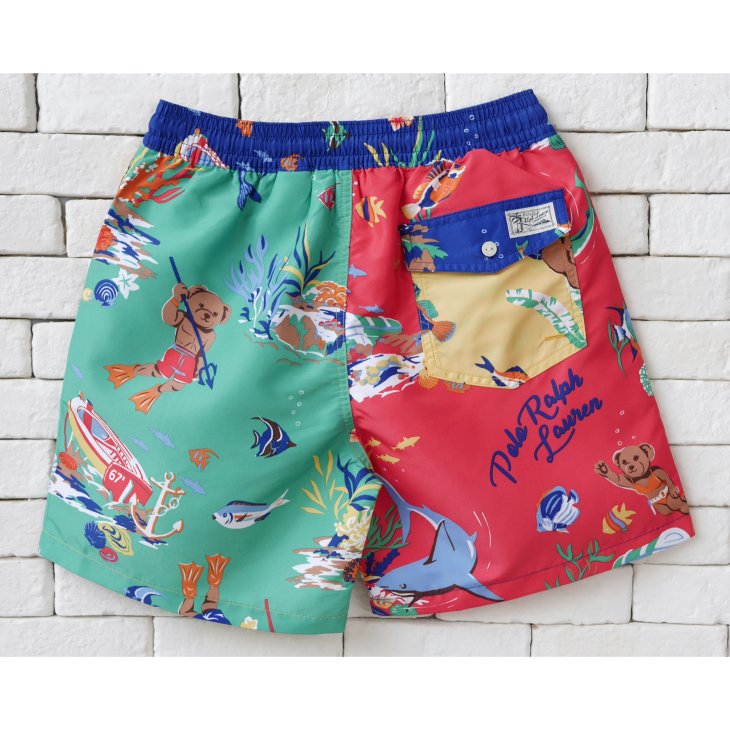 POLO RALPH LAUREN 14.6-CM TRAVELLER BEAR SWIMMING TRUNK