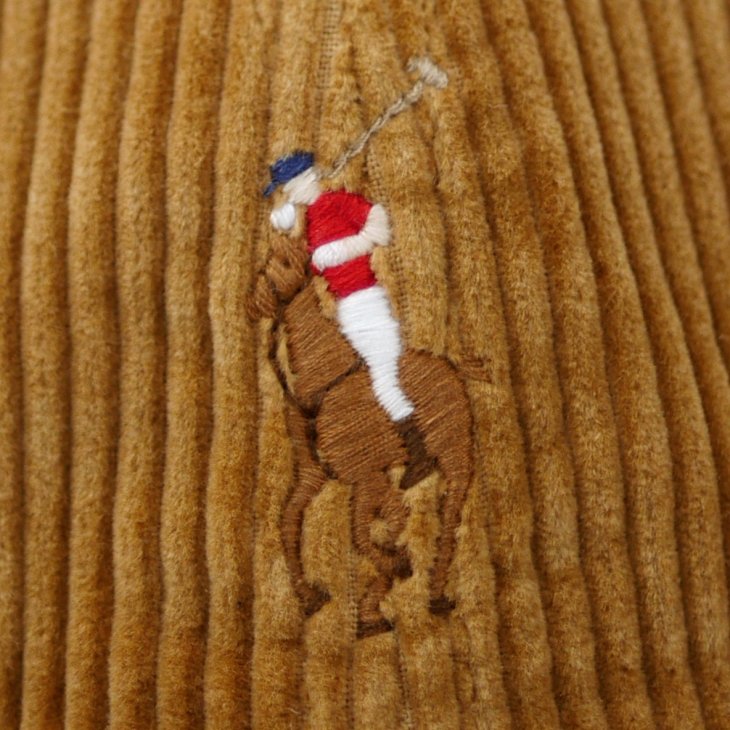 POLO RALPH LAUREN DUCK EMBROIDERED CORDUROY BALL CAP