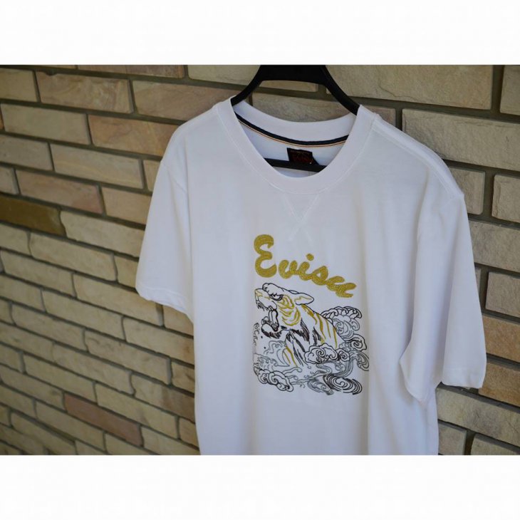 EVISU Tiger Graphic Embroidered T-shirt