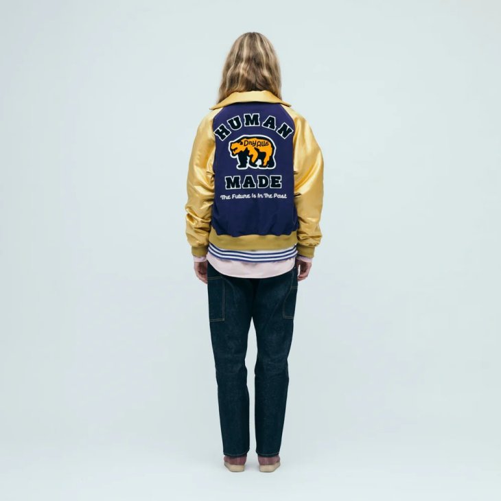 HUMAN MADE SATIN VARSITY JACKET