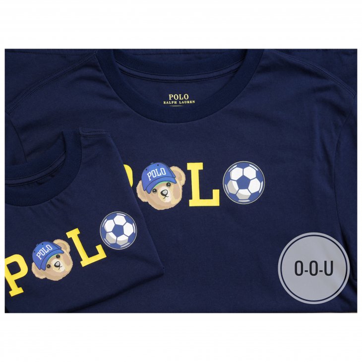 POLO RALPH LAUREN BOYS POLO BEAR & SOCCER COTTON T-SHIRT