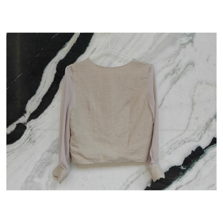 CROP TOP CHIFFON SLEEVE