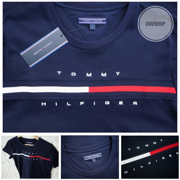 TOMMY HILFIGER ESSENTIAL FLAG LOGO T-SHIRT