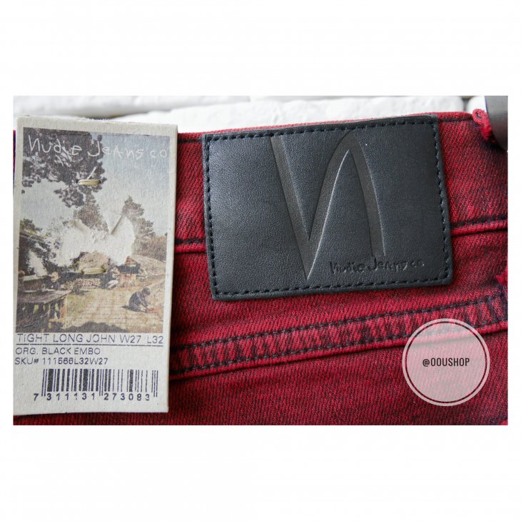 NUDIE JEANS TIGHT LONG JOHN ORG BLACK EMBO