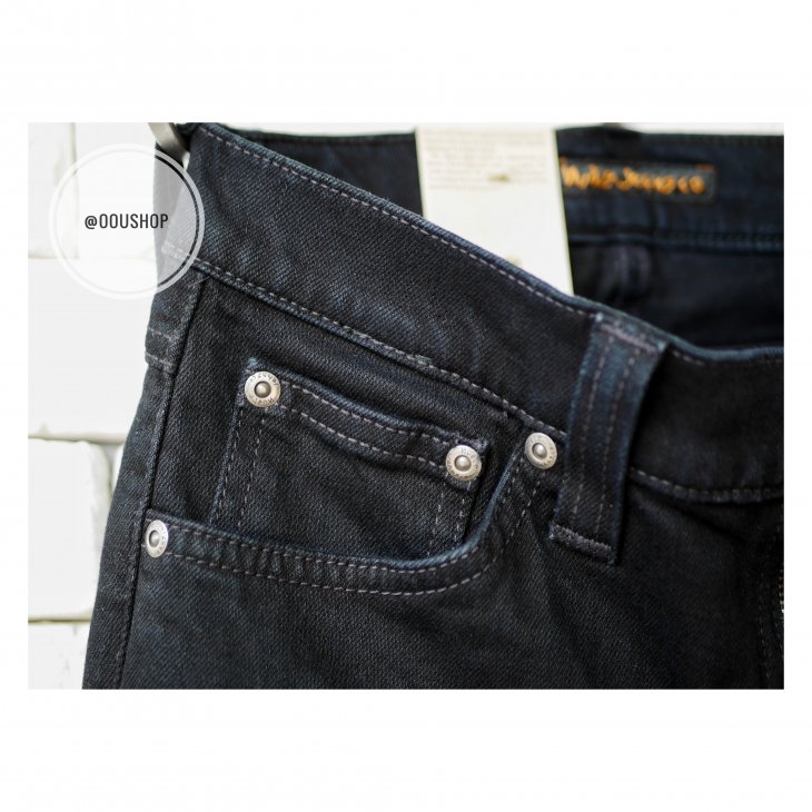 NUDIE JEANS TIGHT LONG JOHN BLACK BLACK