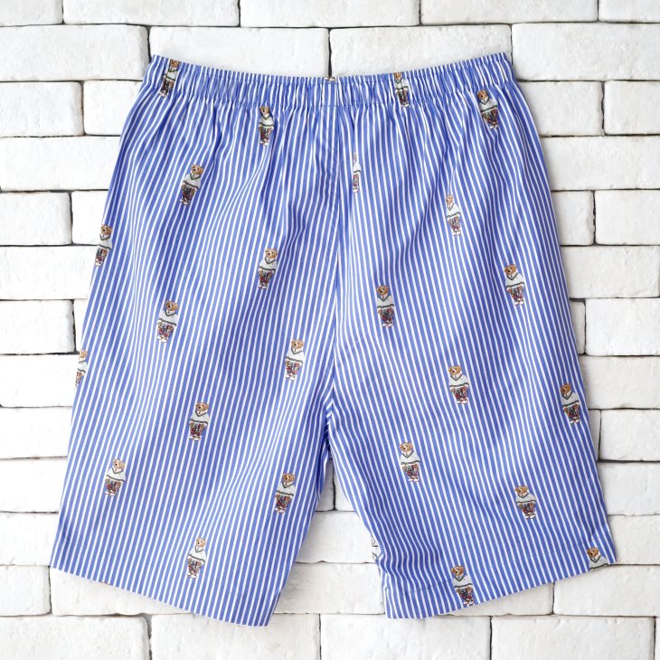 POLO RALPH LAUREN POLO BEAR STRIPED PYJAMA SHORT