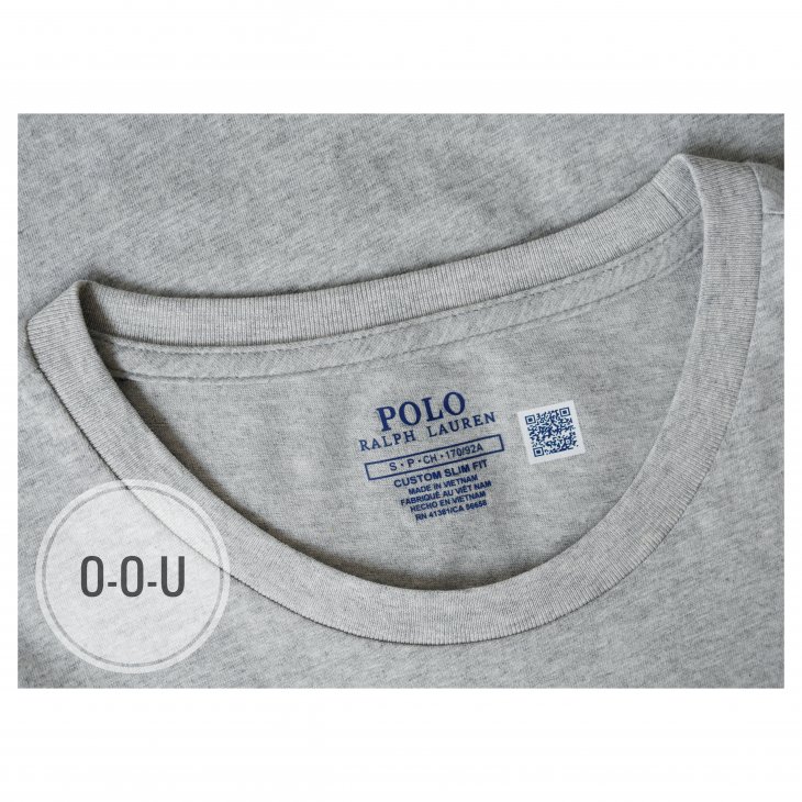 POLO RALPH LAUREN CUSTOM SLIM FIT JERSEY CREWNECK T-SHIRT