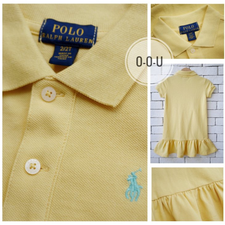 POLO RALPH LAUREN KIDS COTTON MESH POLO DRESS